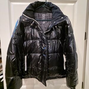 Lou & Grey Shiny Black Puffer Jacket